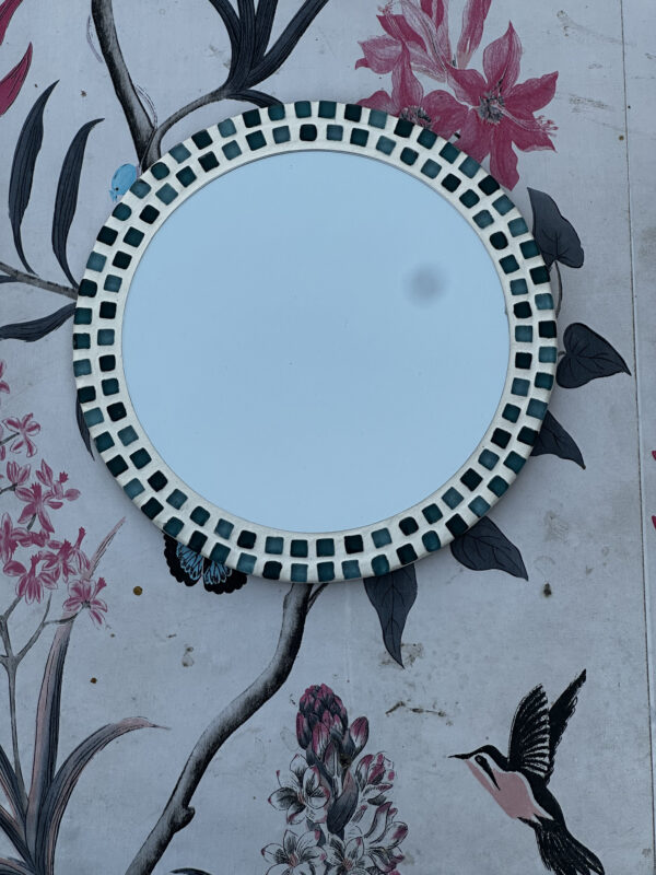 Ocean Glow – Blue Mosaic Wall Mirror - Image 8