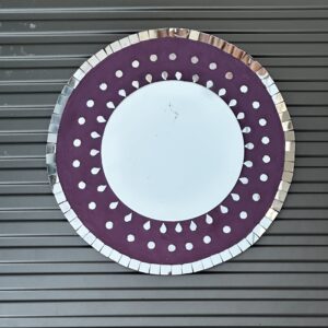 Royal Bloom – Purple Mosaic Wall Mirror