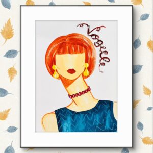 Vogue cover portrait 20s FashionSize