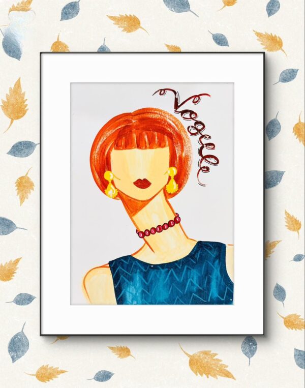 Vogue cover portrait 20s FashionSize
