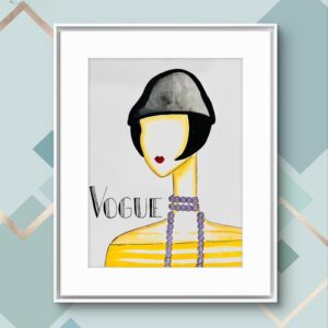 Vogue cover portrait 20s FashionSize S1