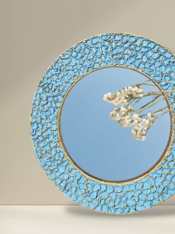 Blue Bliss Mirror Wall Frame
