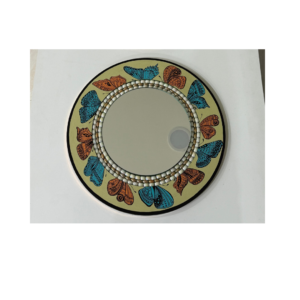 Butterfly Design Round Mirror