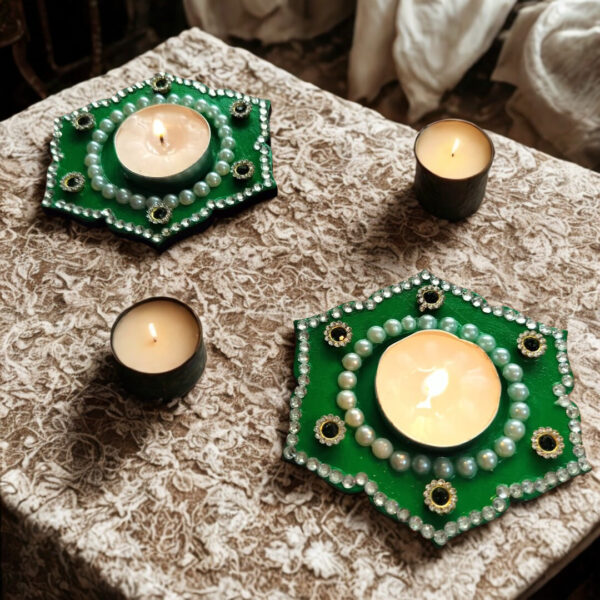Flower shape tea light holder - Image 2