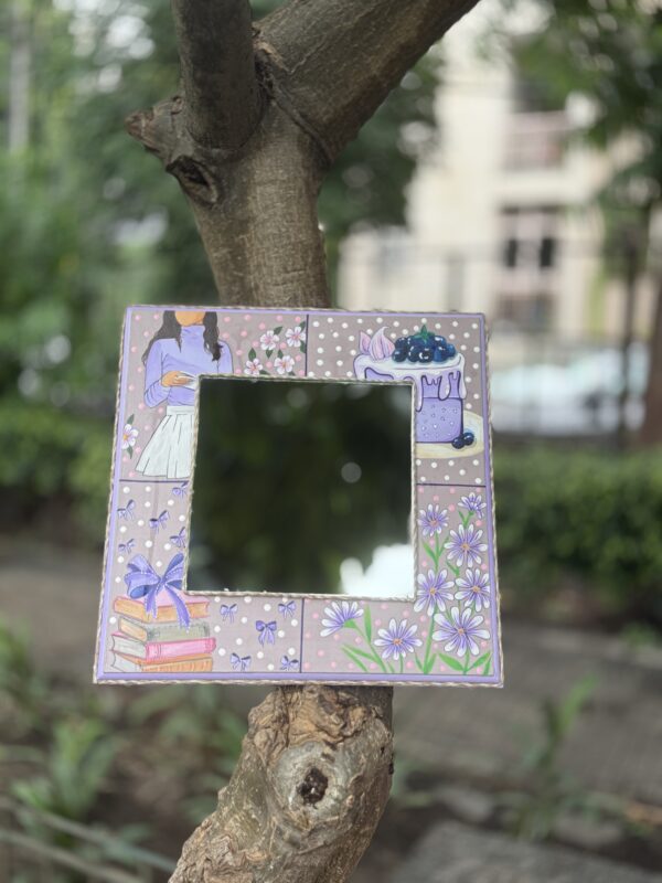 Lavender Square Mirror