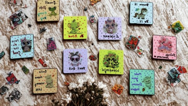 Quote cartoon fridge magnets