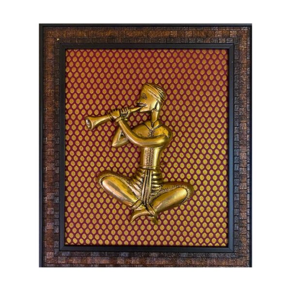Brass Musician Wall Frame