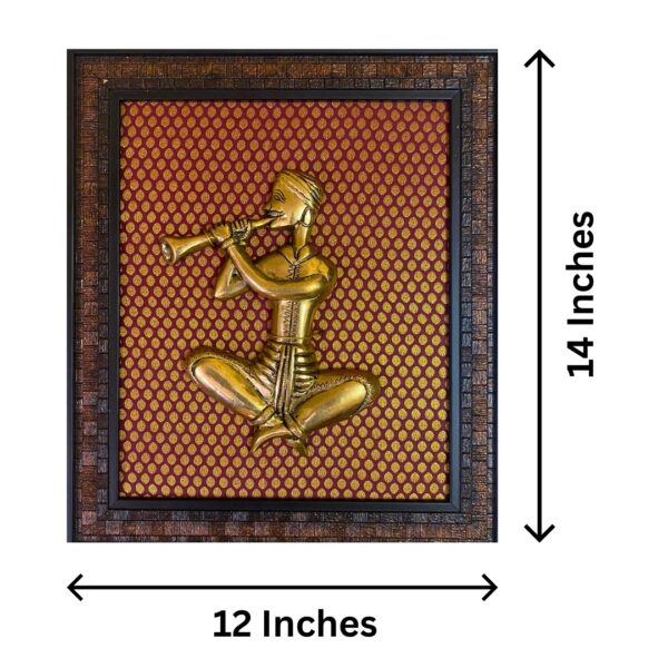 Brass Musician Wall Frame - Image 3