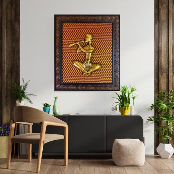 Brass Musician Wall Frame - Image 2