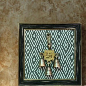 Swastik brass wall hanging