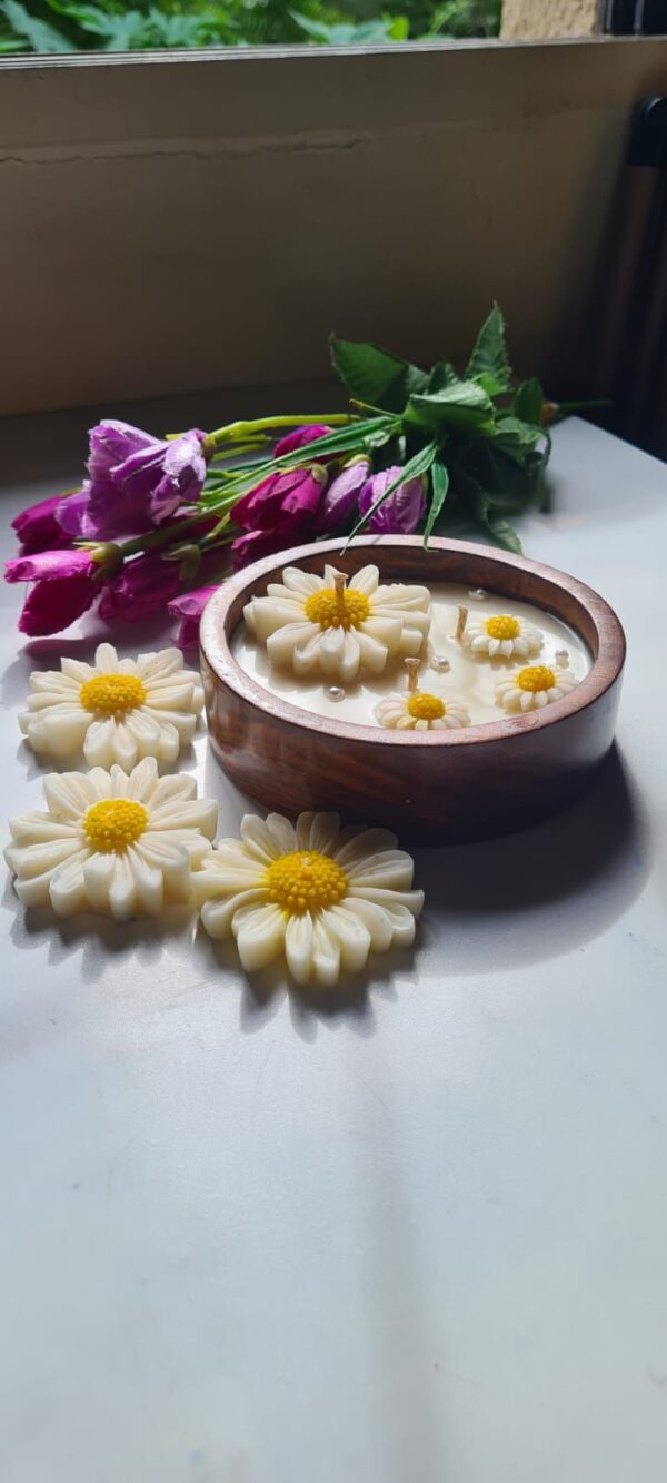 Wooden Bowl Candle