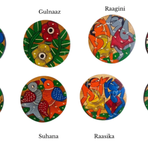 Hand painted Wooden Coasters Round