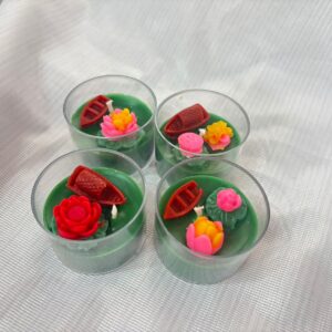 Lotus Pond Jumbo Tea Light - Set of 4