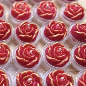 Rose Tea Light - Set of 6 Hand-Poured Fragrances