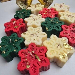 Snowflakes Candle - Set of 3